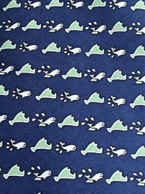 Vineyard Vines Boys 25th Anniversary Martha’s Vineyard Whale Silk Tie